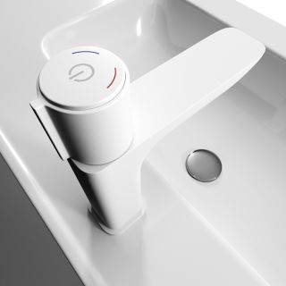 Смеситель для раковины IDDIS Slide белый матовый SLIWTBTi01